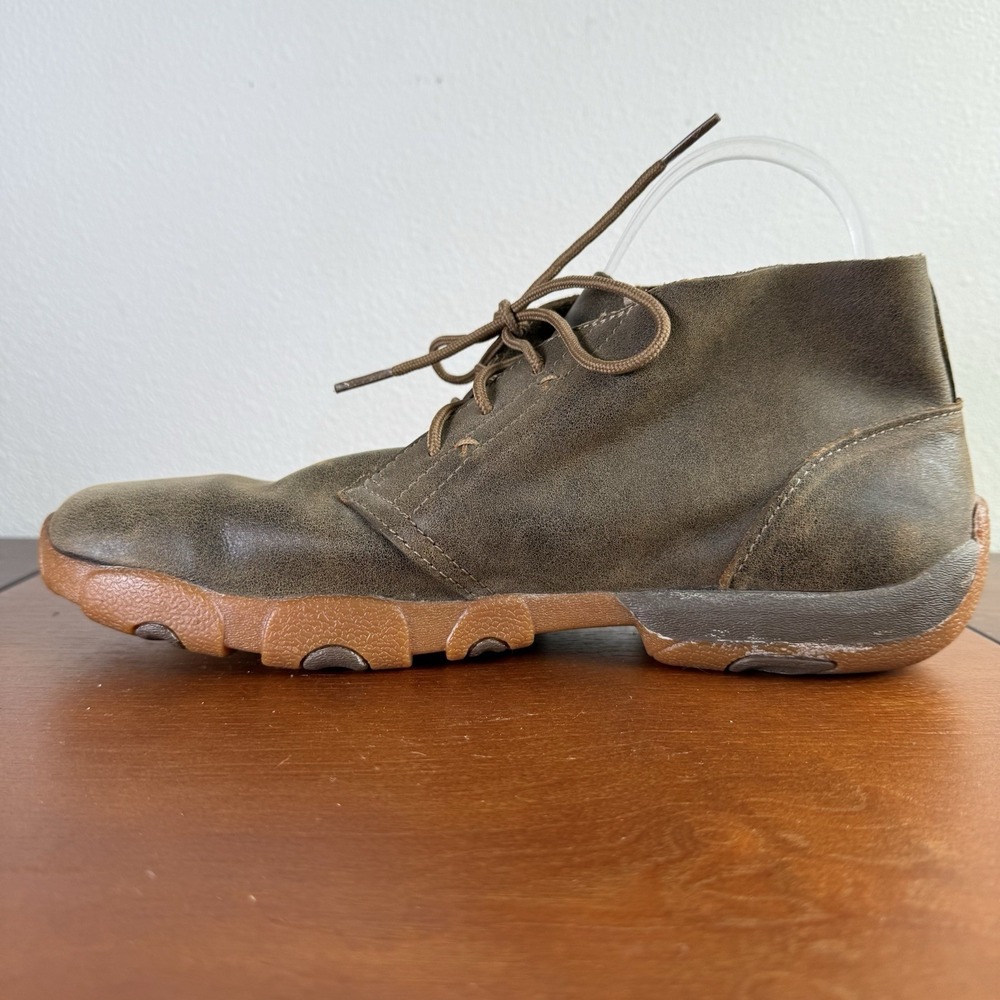 Twisted X Men's Chukka Driving Mocs MDM0011 Leather Men's 8.5 Brown Excellent - Picture 11 of 11